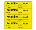 Shamrock Labels Anesthesia Drug Labels with Date / Time / Initial SA-201-EXP-PK - 250.0 Each - MDL-SHMA201EXPPK
