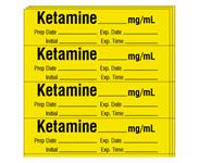 Shamrock Labels Anesthesia Drug Labels with Date / Time / Initial SA-201-EXP-PK - 250.0 Each - MDL-SHMA201EXPPK