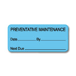 Shamrock Biomedical Engineering Equipment Preventative Maintenance Label, Blue, 1" x 2.25" - SHMME30PMST6