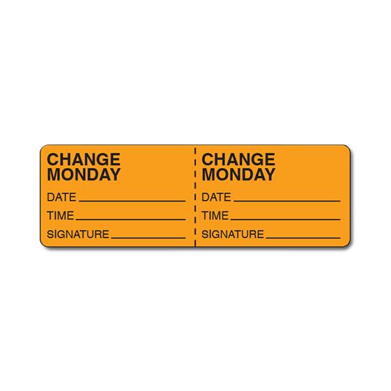Shamrock Labels Shamrock Daily Intravenous Tubing Change Labels PA-16-M -