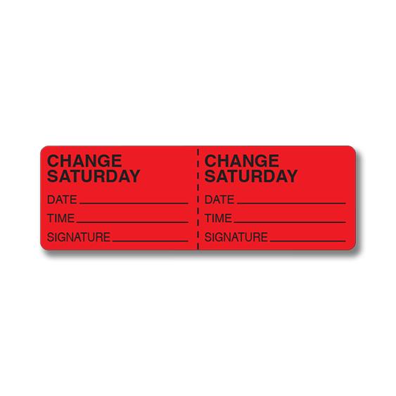 Shamrock Labels Shamrock Daily Intravenous Tubing Change Labels PA-16-S -