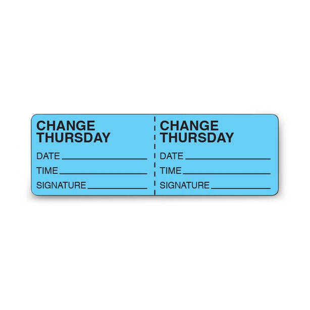 Shamrock Labels Shamrock Daily Intravenous Tubing Change Labels PA-16-TH -