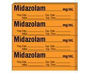 Shamrock Labels Anesthesia Drug Labels with Date / Time / Initial SA-212-EXP-PK - 250.0 Each - MDL-SHMSA212EXPPK