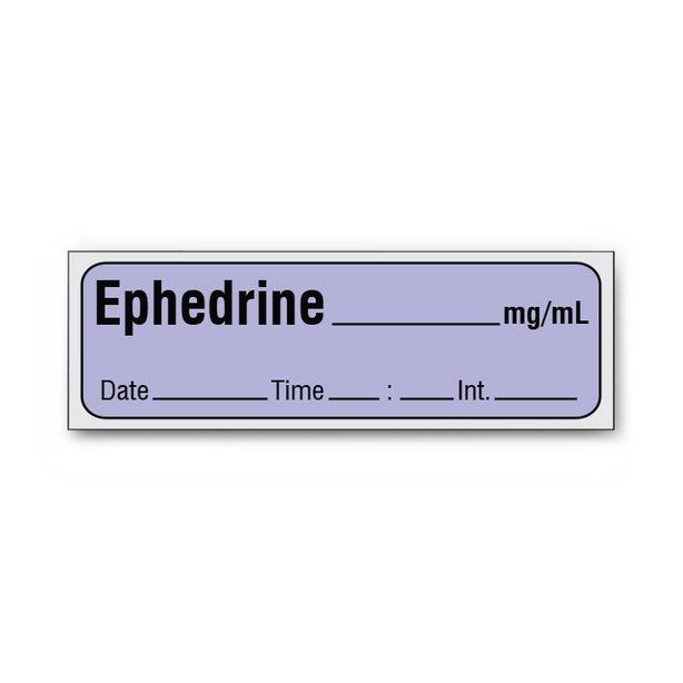 Shamrock Labels Anesthesia Drug Labels with Date / Time / Initial SA-282-DTI-PRE - 33.0 Each - MDL-SHMSA282DTIPR