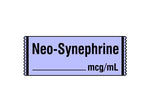 Shamrock Anesthesia Drug with Date Time Initial SA-285 - Neo-Synephrine Label Mcg / mL - MDL-SHMSA285