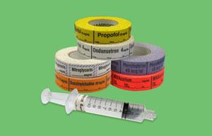 Shamrock Labels Anesthesia Drug Labels with Date / Time / Initial SA-307 - - MDL-SHMSA307