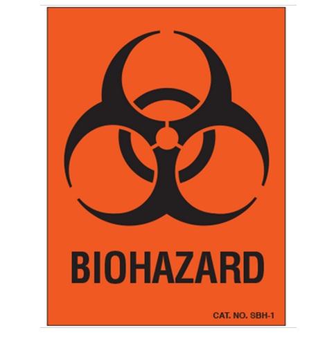 Shamrock Labels Biohazard Warning Labels SBH-1 - 500.0 Each - MDL-SHMSBH100