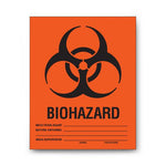 Shamrock Labels Biohazard Warning Labels SBH-103 - 10.0 Each - MDL-SHMSBH103