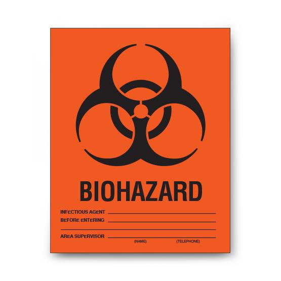 Shamrock Labels Biohazard Warning Labels SBH-103 - 10.0 Each - MDL-SHMSBH103