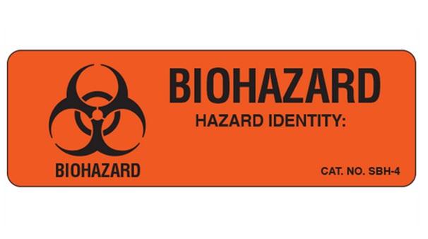 Shamrock Labels Biohazard Warning Labels SBH-4 - 500.0 Each