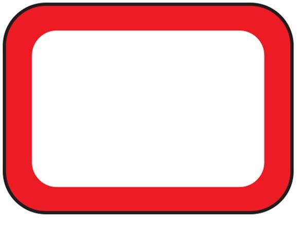 Red Border Labels - SBLP-34 - 500 Each - MDL-SHMSBLP34