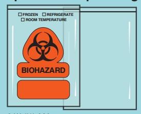 Reclosable Poly Biohazard Bags - SPPB-B18 - 1000 Each - MDL-SHMSPPBB18