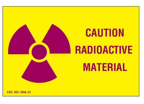 Shamrock Labels Shamrock Radioactive Materials Warning Labels SRA-12 - 1.0 Each