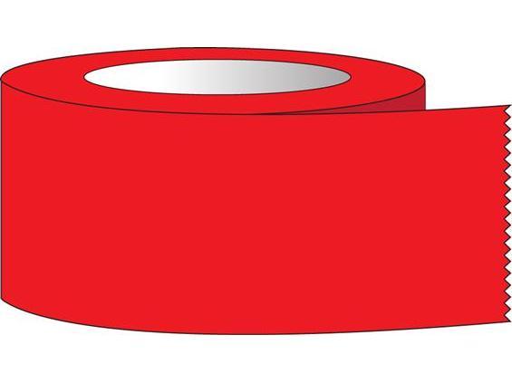 Shamrock Labels Color-Coded ST-100-4 - Multipurpose Labeling Tape, Red, 1" x 60 yd. - MDL-SHMST1004