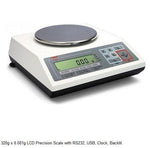 Scientific Industries Precision AD320 Backlit LCD Scale with Clock and USB Port, 320 g x 0.001 g - MDL-SIQAD320 - 1 Each