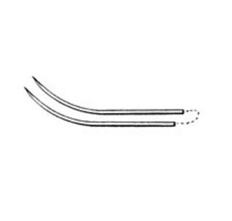 S Jackson Nylon Monofilament 2ER-40W Supramid Double-Armed White Cable Suture with 1/2 Circle J-1 Reverse Cutting Needle, 12" Long, Size 4-0 - MDL-SJA2ER40W - 12 Each