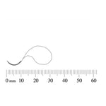 S Jackson Looped for LCW-40 Tendon Repair Loop Suture, Size 4-0 - MDL-SJALCW40 - 12 Each