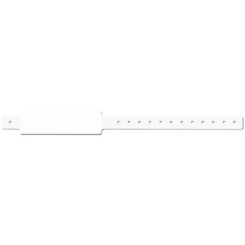 PDC Direct Wristbands Blood Band, White, Confident, Thermal, 1" - WBCA11T-1 - 340 Each