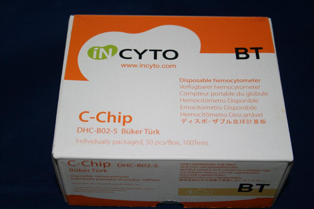Skc Incyto Disposable C-Chip Hemacytometer, Burker Turk - SKKDHCB025