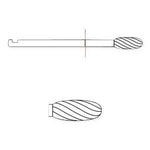 Micro Stainless Steel Burs - 1607-002-035 - 1 Each - MDL-SKR1607002035