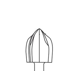 Stryker Tool Steel Acorn Bur Tips - 5220-030-090S1 - 1 Each - MDL-SKR20030090S1