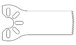Stryker Stryker Micro Oscillating and Sagittal Saw Blade 2296-003-212 - 1.0 Each - MDL-SKR296003212