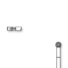 Stryker Medium Extra Coarse Round Diamond Egg Bur - SKR5120015050