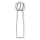 Stryker Round Fluted Bur - 5130-010-040 - 1 Each - MDL-SKR5130010040