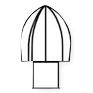 Stryker Tool Steel Acorn Bur Tips - 5220-030-060 - 1 Each - MDL-SKR5220030060