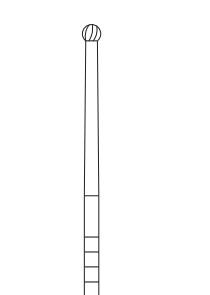 Round Diamond Burs - 5820-010-430 - 1 Each - MDL-SKR820010430