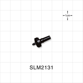 Male Luer Slip, Barbed, Black, 100/Bag - Fits 1/16 inch ID Tubing (0.063 inch, 1.59 mm) - SLM2131