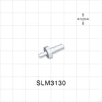 Male Luer Slip, Barbed, White, 100/Bag - Fits 3/32 inch ID Tubing (0.094 inch, 2.38 mm) - SLM3130