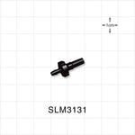 Male Luer Slip, Barbed, Black, 100/Bag - Fits 3/32 inch ID Tubing (0.094 inch, 2.38 mm) - SLM3131