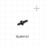 Male Luer Slip, Barbed, Black, 100/Bag - Fits 1/8 inch ID Tubing (0.125 inch, 3.18 mm) - SLM4131