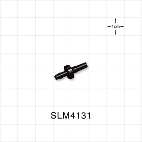 Male Luer Slip, Barbed, Black, 100/Bag - Fits 1/8 inch ID Tubing (0.125 inch, 3.18 mm) - SLM4131