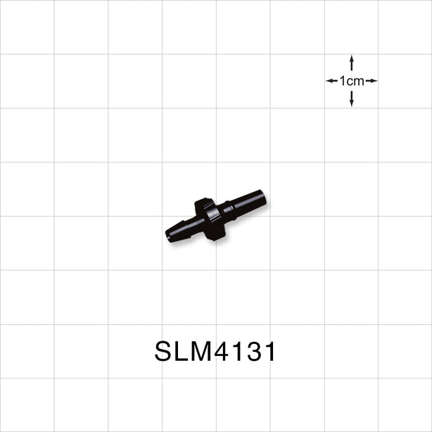 Male Luer Slip, Barbed, Black, 100/Bag - Fits 1/8 inch ID Tubing (0.125 inch, 3.18 mm) - SLM4131