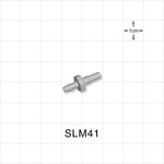 Male Luer Slip, Barbed, Natural, 100/Bag - Fits 1/8 inch ID Tubing (0.125 inch, 3.18 mm) - SLM41