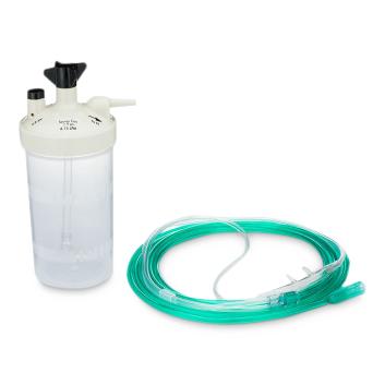 Salter Labs Bubble High-Flow Humidifier Kit with 7' Soft Cannula, Up to 15 LPM with 6 PSI Safety Valve - 79SOFT-7-25 - 1 Each