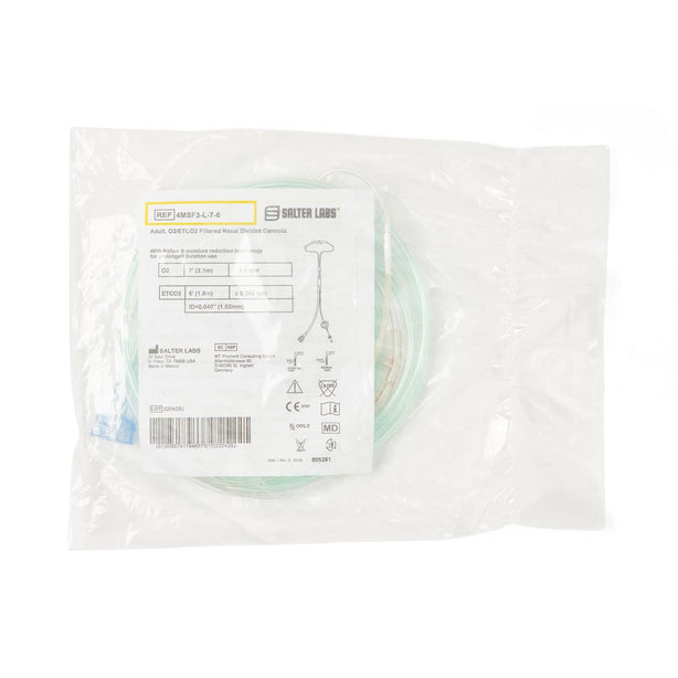 Salter Labs O2/ETCO2 Filtered Oral / Nasal Cannulas 4MSF3-L-7-6-25 - 25.0 Each