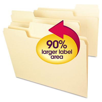 SMEAD MANUFACTURING CO. Super Tab Manilla Folders 10301 100 Each-MDL-SMD10301