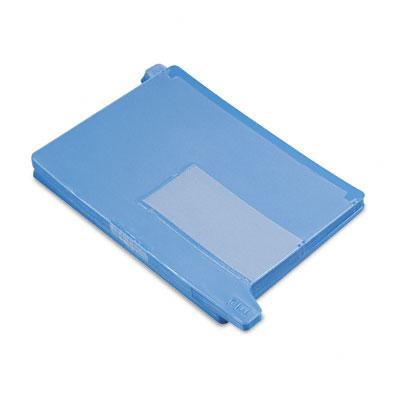 Smead Colored with Pockets Blue Bottom End Tab 2-Pocket Poly Out Guides, Letter Size - 61951 - 25 Each