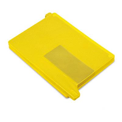 Smead Colored with Pockets Yellow Bottom End Tab 2-Pocket Poly Out Guides, Letter Size - 61956 - 25 Each