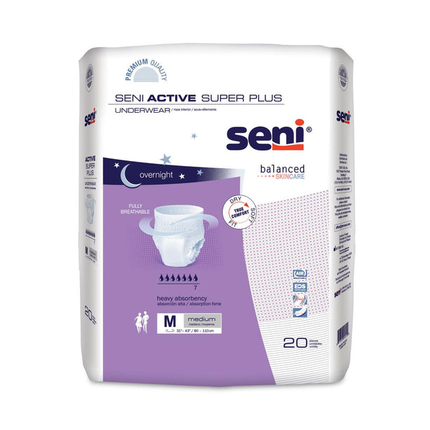 Seni Active Super Plus Protective Underwear - S-ME20-AP1 - 80 Each - MDL-SME20AP1