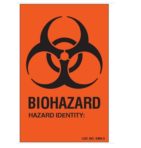 Shamrock Labels Biohazard Warning Labels SBH-5 - 100.0 Each - MDL-SMHSBH5