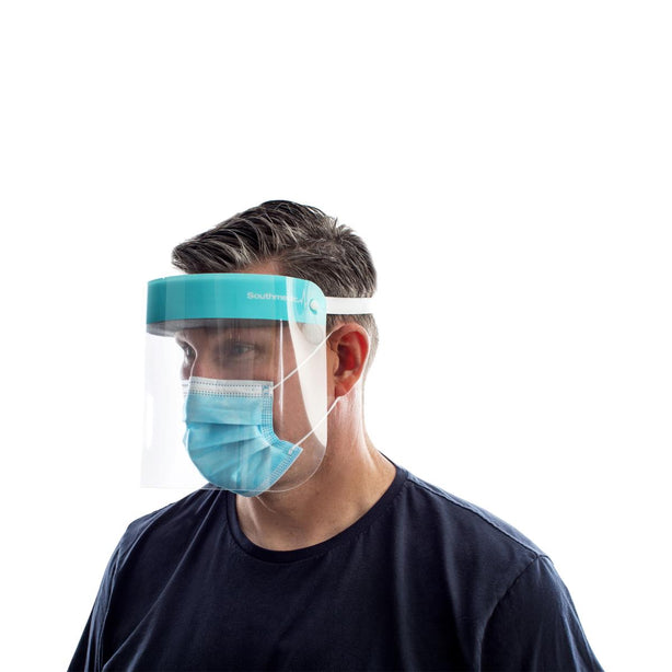 Southmedic ClearChoice Foam Face Shield, 13" x 7.5" x 0.006" - SMI3610 - 40 Each