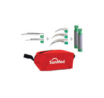 Sunmed Fiber-Optic GreenLine D Laryngoscope Kits with Pouch 5-5332-55 - 1.0 Each - MDL-SMI5533255