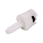 SMC Connector, Insert, Non-Valved, Barbed - Fits 1/16 inch ID Tubing (0.063 inch, 1.59 mm) - SMM01