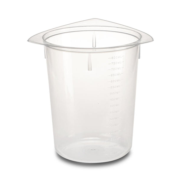 Simport Scientific Autoclavable Tricorn Polypropylene Beaker with 3 Pouring Spouts, 800 mL - SMPB700800