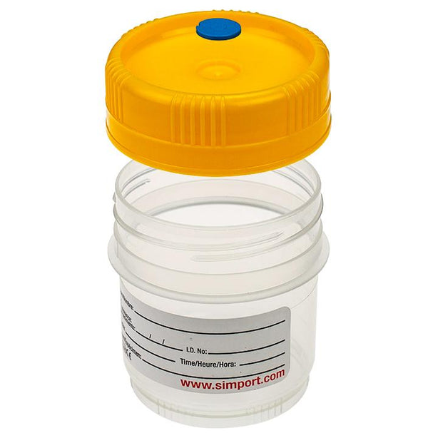 Simport Scientific Spectainer I Tamper-Evident Urine Container C566-90Y - 400.0 Each