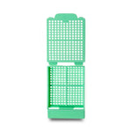 Simport Scientific M491 Processing / Embedding Histosette I Biopsy Cassette, Green - M491-4 - 1500 Each